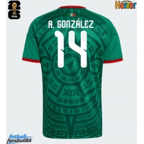 Mexico Armando Gonzalez #14 Hjemmedrakt VM 2026 Kortermet